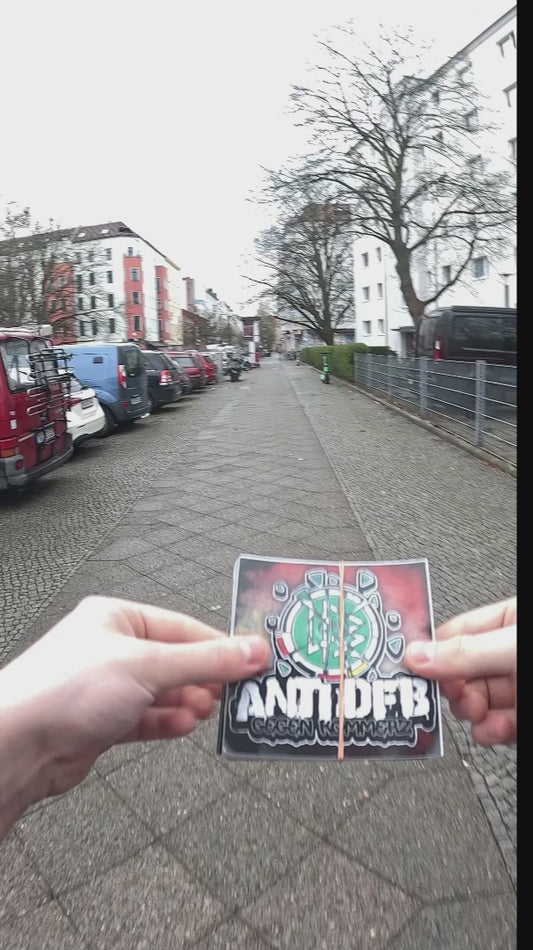 Fußball Aufkleber - Anti DFB Gegen Kommerz